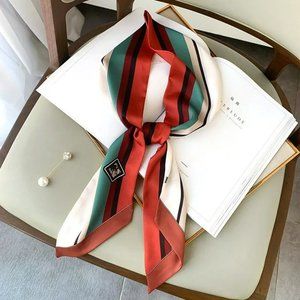 Spring and Autumn New Silk Scarf Women's Small Square Scarf